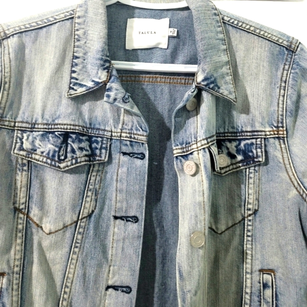 Talula Women's Button-Down Denim Jacket Size M - Picture 1 of 16